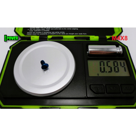 M4x8 śruba tytanowa gr2 imbusowa iso 7380 śruby ti kolorowe niebieska