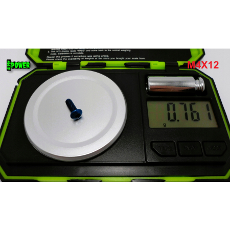 M4x12 śruba tytanowa gr2 imbusowa iso 7380 śruby ti kolorowe niebieska