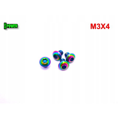 M3x4 śruba tytanowa gr2 imbusowa iso 7380 śruby tytanowe kolorowe śrubki