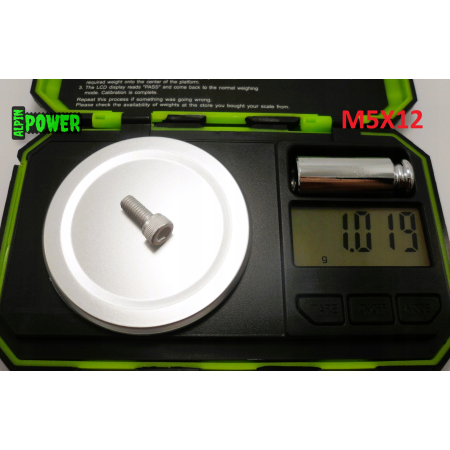 M5x12 śruba imbusowa din 912 iso 4762 aluminiowa