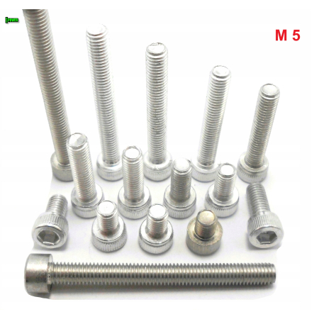 M5x30 śruba imbusowa din 912 iso 4762 aluminiowa