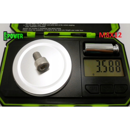 M8x12 śruba imbusowa din 912 iso 4762 aluminiowa