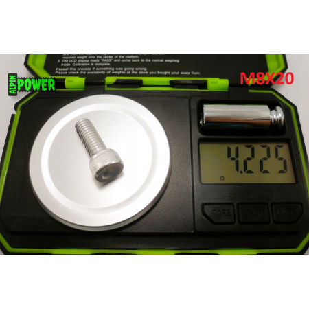 M8x20 śruba imbusowa din 912 iso 4762 aluminiowa