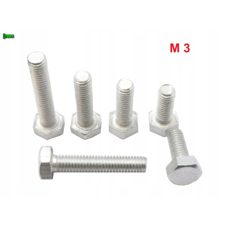 M3x16 śruba aluminiowa sześciokątna din 933 aluminium 6061 śruby aluminiowe