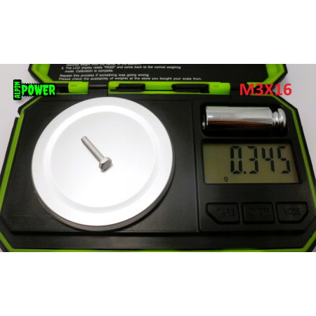 M3x16 śruba aluminiowa sześciokątna din 933 aluminium 6061 śruby aluminiowe