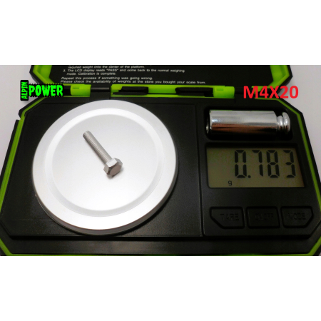 M4x20 śruba aluminiowa sześciokątna din 933 aluminium 6061 śruby aluminiowe