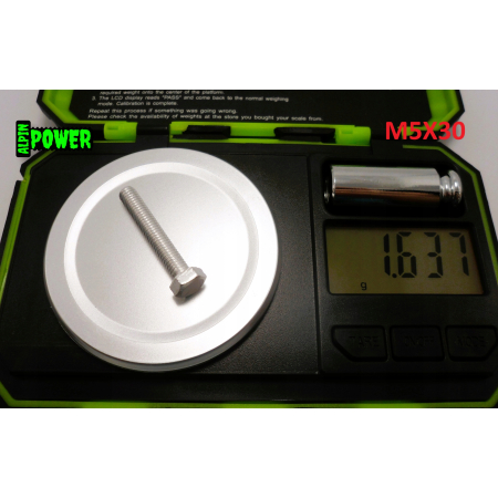 M5x30 śruba aluminiowa sześciokątna din 933 aluminium 6061 śruby aluminiowe