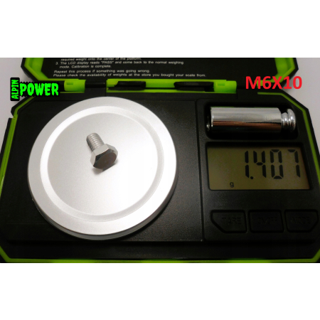 M6x10 śruba din 933 iso 4017 aluminiowa