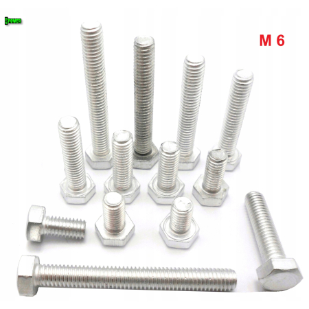 M6x14 śruba aluminiowa sześciokątna din 933 aluminium 6061 śruby aluminiowe