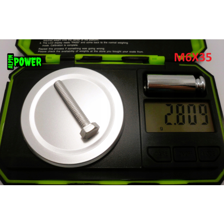 M6x35 śruba din 933 iso 4017 aluminiowa