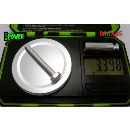 M6x45 śruba din 933 iso 4017 aluminiowa