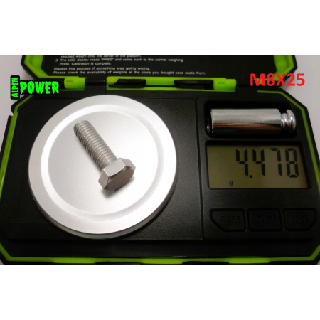 M8x25 śruba din 933 iso 4017 aluminiowa