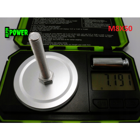 M8x50 śruba din 933 iso 4017 aluminiowa