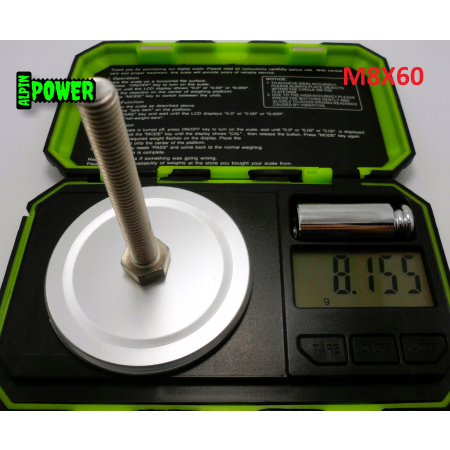 M8x60 śruba din 933 iso 4017 aluminiowa