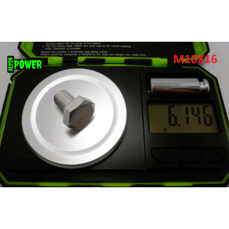 M10x16 śruba din 933 iso 4017 aluminiowa