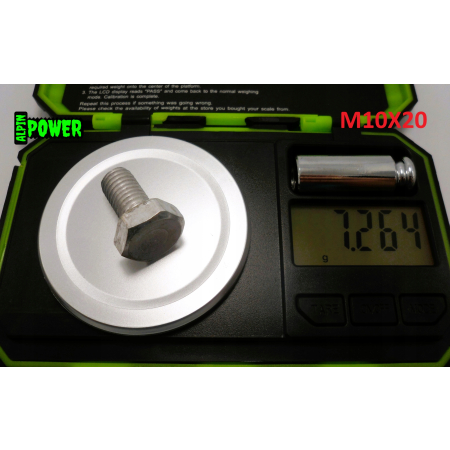 M10x20 śruba din 933 iso 4017 aluminiowa