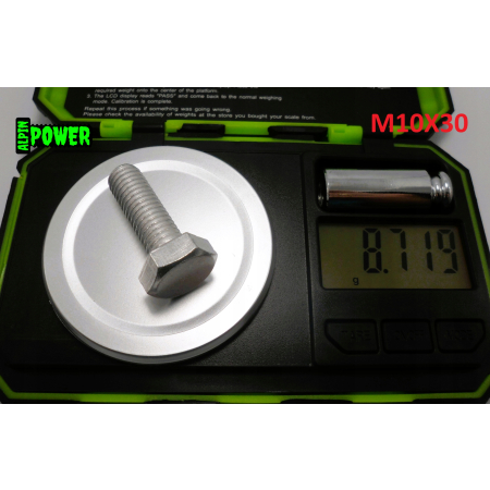 M10x30 śruba din 933 iso 4017 aluminiowa