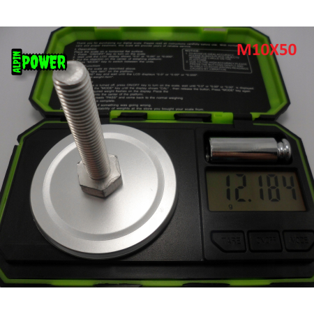 M10x50 śruba din 933 iso 4017 aluminiowa