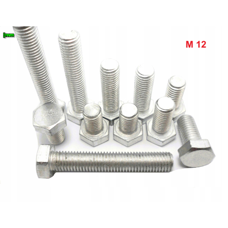 M12x30 śruba din 933 iso 4017 aluminiowa