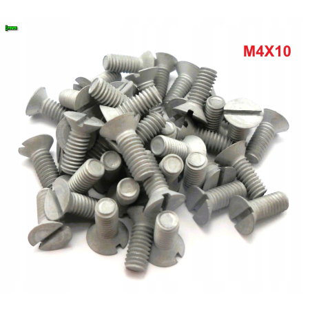 M4x10 śruba aluminiowa stożkowa din 963 aluminium 7075 śruby aluminiowe