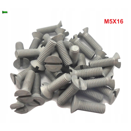 M5x16 śruba aluminiowa stożkowa din 963 aluminium 7075 śruby aluminiowe