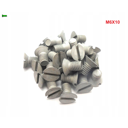 M6x10 śruba aluminiowa stożkowa din 963 aluminium 7075 śruby aluminiowe