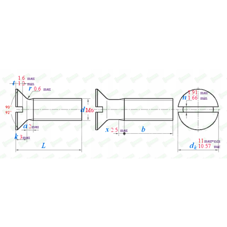 M6x10 śruba aluminiowa stożkowa din 963 aluminium 7075 śruby aluminiowe