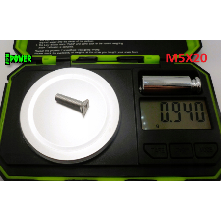 M5x20 śruba din 965 iso 7046 aluminiowa