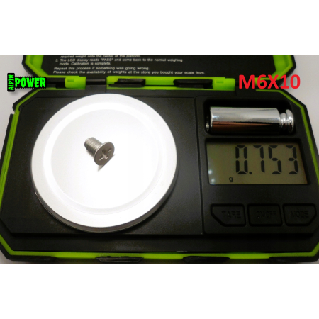 M6x10 śruba din 965 iso 7046 aluminiowa