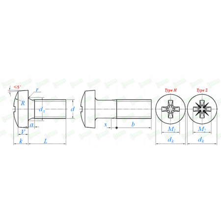 M3x16 śruba aluminiowa philips din 7985 śruby aluminiowe z łbem walcowym