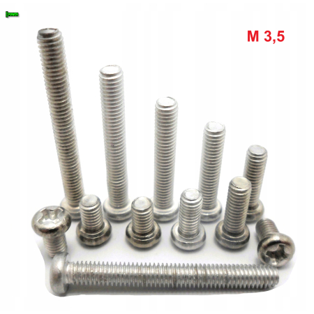 M3,5x16 śruba aluminiowa philips din 7985 śruby aluminiowe z łbem walcowym
