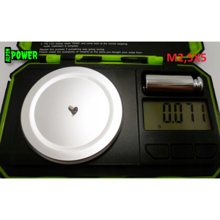 M2,5x5 śruba aluminiowa stożkowa imbus din 7991 śruby aluminiowe stożkowe