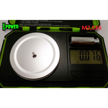 M2,5x6 śruba aluminiowa stożkowa imbus din 7991 śruby aluminiowe stożkowe