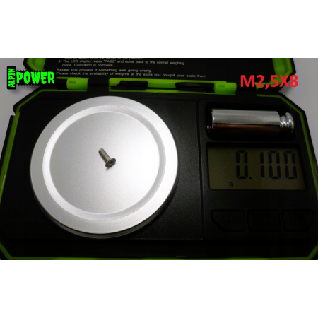 M2,5x8 śruba aluminiowa stożkowa imbus din 7991 śruby aluminiowe stożkowe