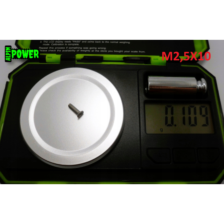 M2,5x10 śruba aluminiowa stożkowa imbus din 7991 śruby aluminiowe stożkowe