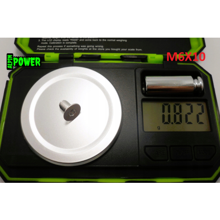 M6x10 śruba imbusowa din 7991 aluminiowa