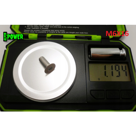 M6x16 śruba imbusowa din 7991 aluminiowa