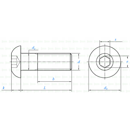M2x10 śruba aluminiowa imbusowa iso 7380 śruby aluminiowe
