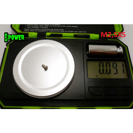 M2,5x5 śruba aluminiowa imbusowa iso 7380 śruby aluminiowe