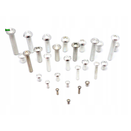 M3x18 śruba aluminiowa imbusowa iso 7380 śruby aluminiowe z łbem kulistym