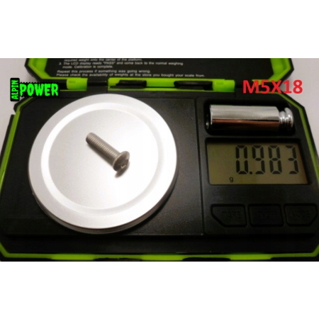 M5x18 śruba imbusowa iso 7380 aluminiowa