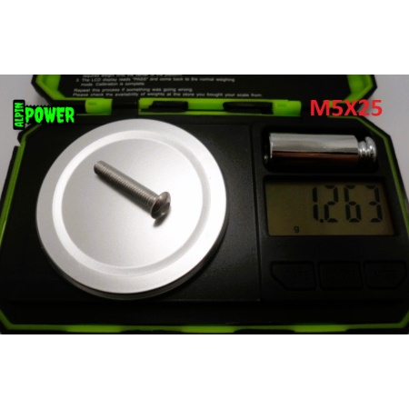 M5x25 śruba imbusowa iso 7380 aluminiowa