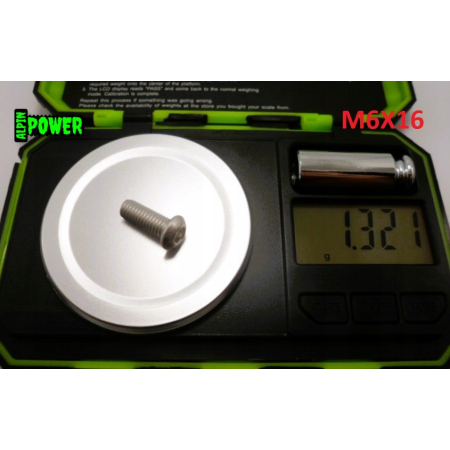 M6x16 śruba imbusowa iso 7380 aluminiowa