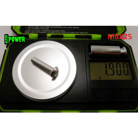 M6x25 śruba imbusowa iso 7380 aluminiowa