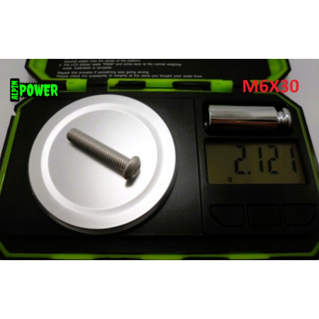 M6x30 śruba imbusowa iso 7380 aluminiowa