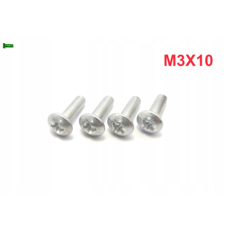 M3x10 śruba owiewki aluminiowa grzybkowa śruby owiewek aluminiowe 6061