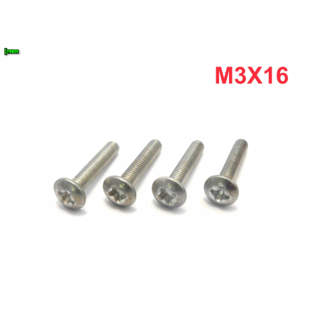 M3x16 śruba owiewki aluminiowa grzybkowa śruby owiewek aluminiowe 6061