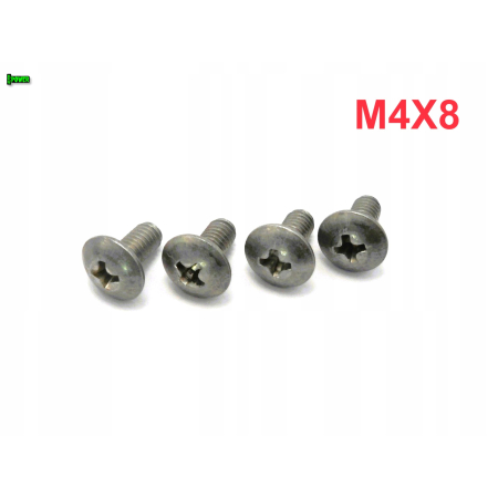 M4x8 śruba owiewki aluminiowa grzybkowa śruby owiewek aluminiowe 6061