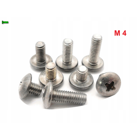 M4x8 śruba owiewki aluminiowa grzybkowa śruby owiewek aluminiowe 6061