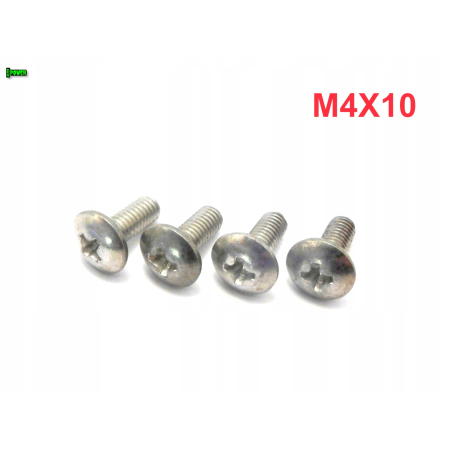 M4x10 śruba owiewki aluminiowa grzybkowa śruby owiewek aluminiowe 6061